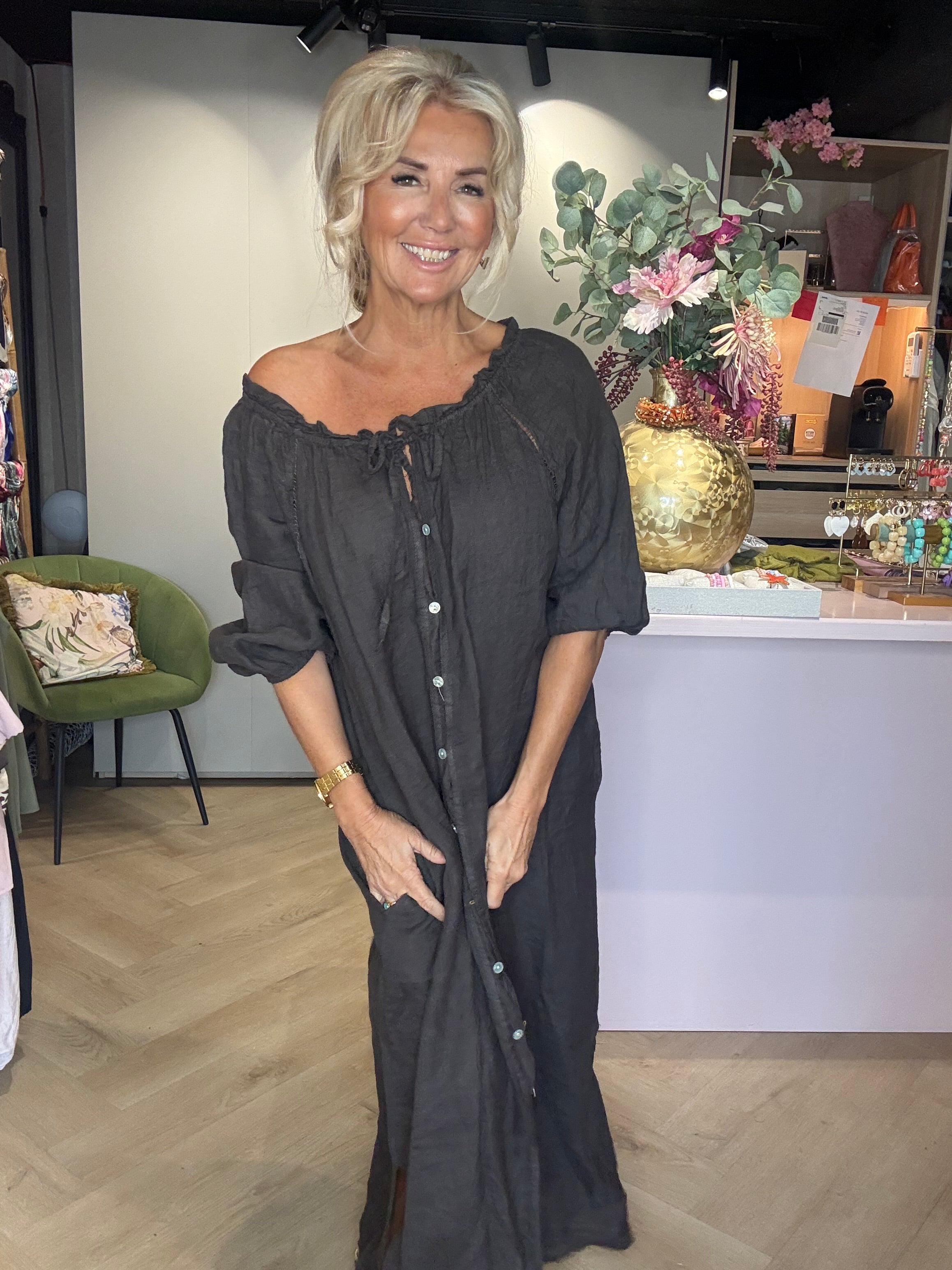 Malany Dark Brown Dress 🤎